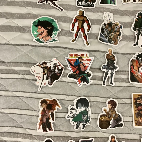 Attack on Titan Random Stickers Lot of 100 - Picture 7 of 15